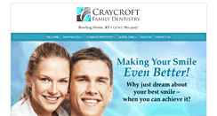 Desktop Screenshot of craycroftfamilydentistry.com
