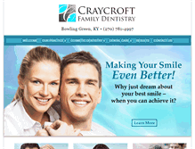 Tablet Screenshot of craycroftfamilydentistry.com